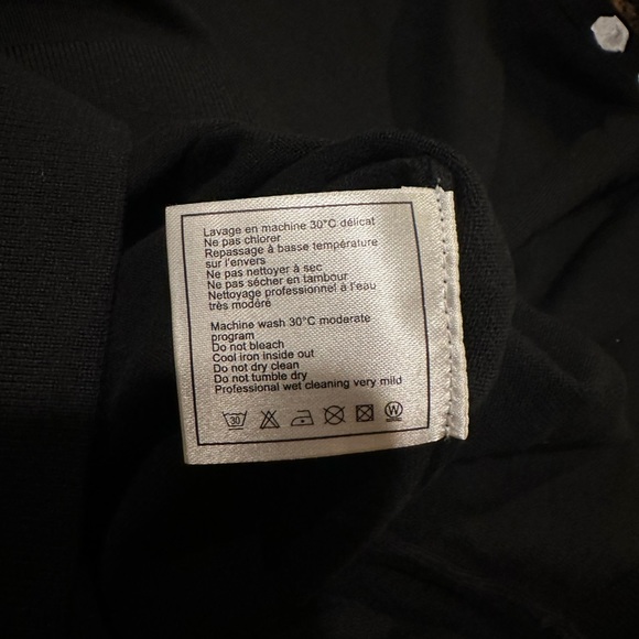 Chanel Black Wool Cotton Lion CC Logo Button Uniform Sweater - Picture 14 of 15